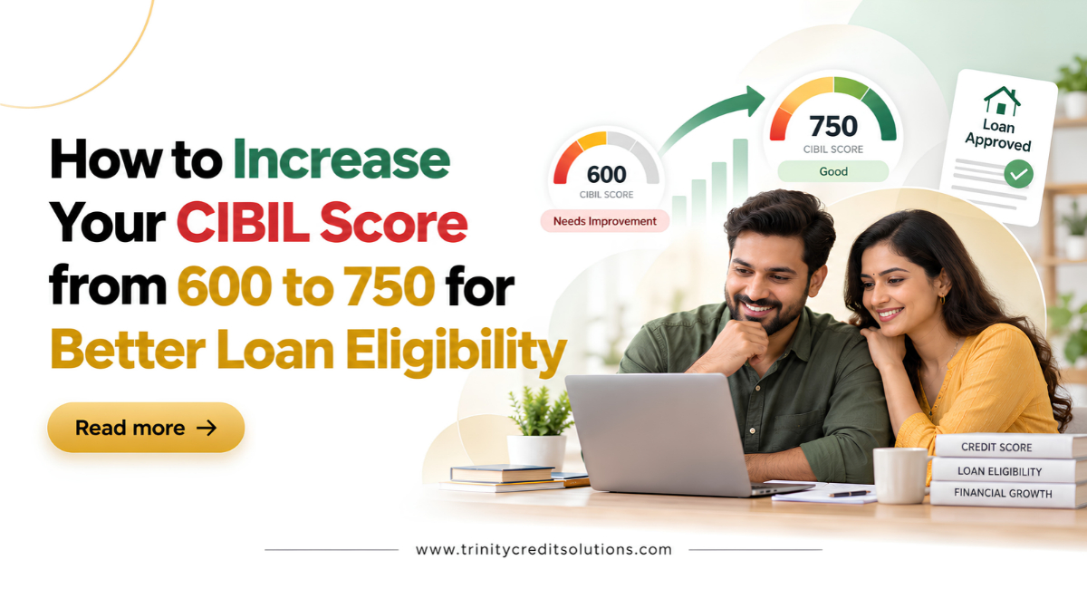 How to Increase Your CIBIL Score from 600 to 750 for Better Loan Eligibility