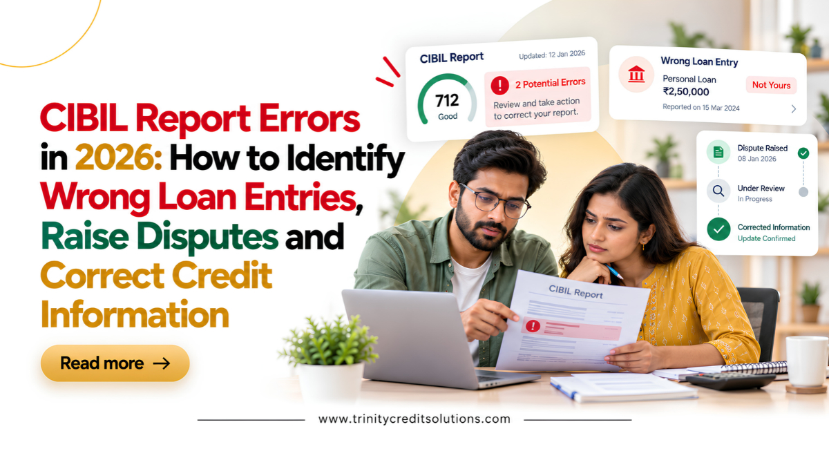 CIBIL Report Errors in 2026: How to Identify Wrong Loan Entries, Raise Disputes and Correct Credit Information